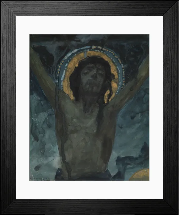 Framed Print : Christ on the Cross. Artist: Nesterov, Mikhail Vasilyevich (1862-1942) Framed Print : Christ on the Cross. Artist: Nesterov, Mikhail Vasilyevich (1862-1942)