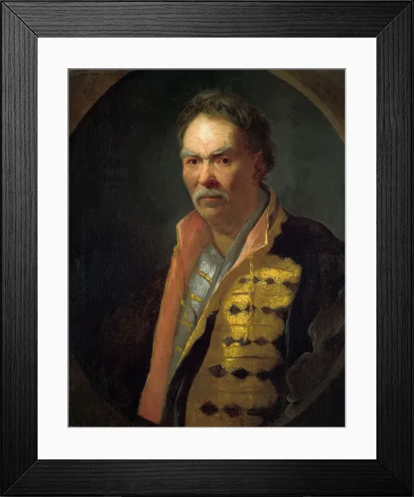 Framed Print : Portrait of a Hetman (Ivan Mazepa?), 1720s. Artist: Nikitin, Ivan Nikitich (1680s-after 1742) Framed Print : Portrait of a Hetman (Ivan Mazepa?), 1720s. Artist: Nikitin, Ivan Nikitich (1680s-after 1742)