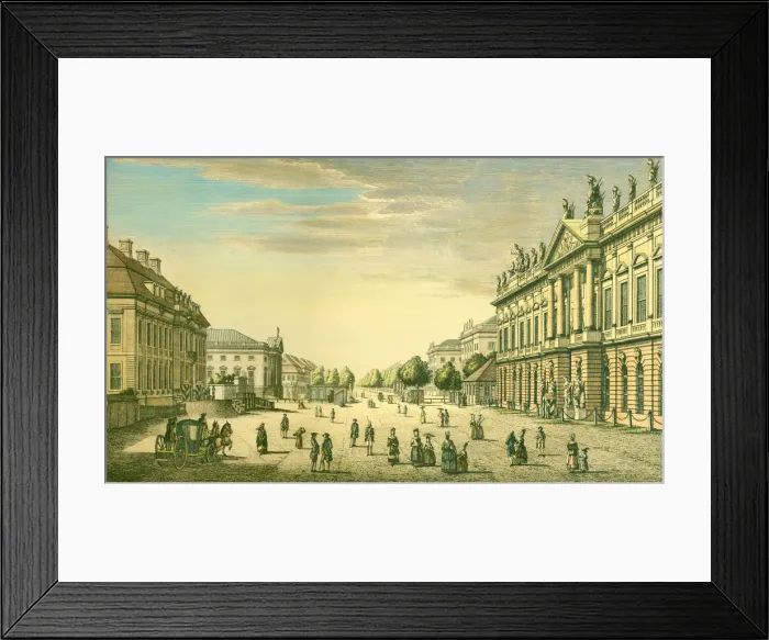 Framed Print : Unter den Linden, 1780, 1780 Framed Print : Unter den Linden, 1780, 1780