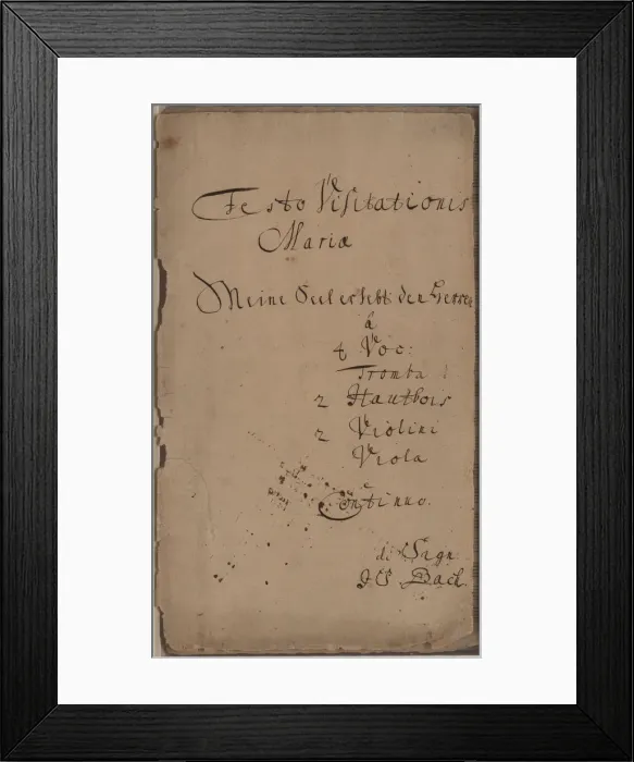 Framed Print : The Cantata Meine Seel erhebt den Herren (My soul magnifies the Lord), BWV 10, c. 1740 Framed Print : The Cantata Meine Seel erhebt den Herren (My soul magnifies the Lord), BWV 10, c. 1740