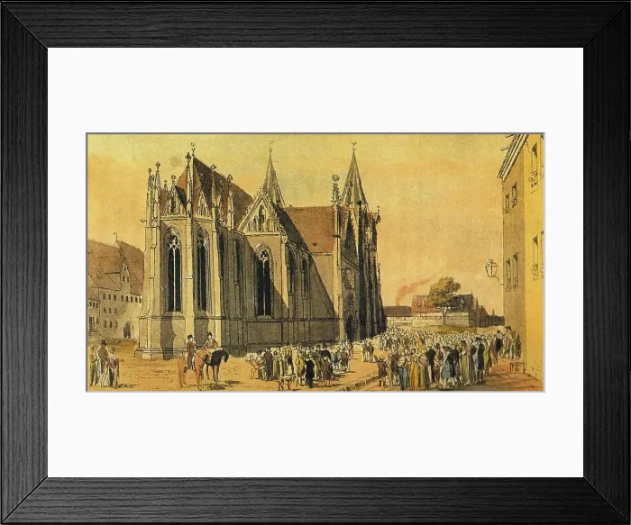 Framed Print : The Divi Blasii Church in Muhlhausen, First half of the 18th cent Framed Print : The Divi Blasii Church in Muhlhausen, First half of the 18th cent