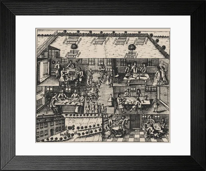 Framed Print : Halls of Lust at the Brandvorwerk in the suburb of Leipzig, 1746 Framed Print : Halls of Lust at the Brandvorwerk in the suburb of Leipzig, 1746