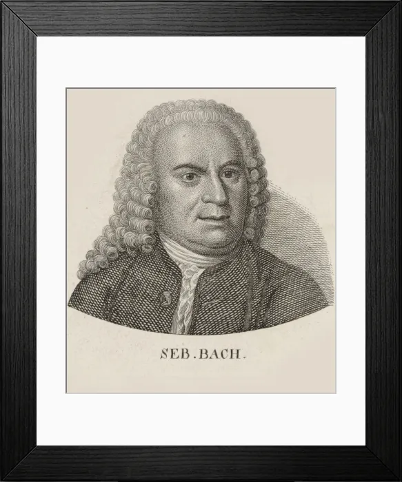 Framed Print : Johann Sebastian Bach, 18th century Framed Print : Johann Sebastian Bach, 18th century