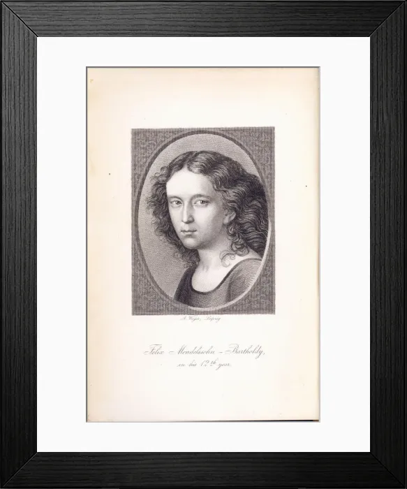 Framed Print : Felix Mendelssohn Bartholdy (1809-1847) at age 12, 1821 Framed Print : Felix Mendelssohn Bartholdy (1809-1847) at age 12, 1821