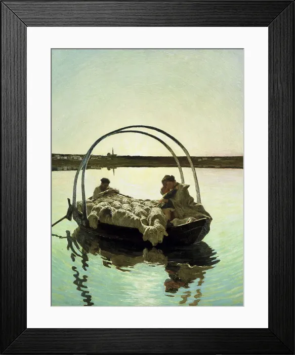 Framed Print : Ave Maria a trasbordo (Ave Maria at the Crossing), 1886 Framed Print : Ave Maria a trasbordo (Ave Maria at the Crossing), 1886