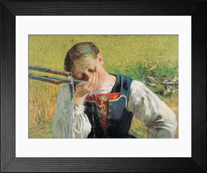 Framed Print : Costume grigionese (Grisons Costume), 1887 Framed Print : Costume grigionese (Grisons Costume), 1887