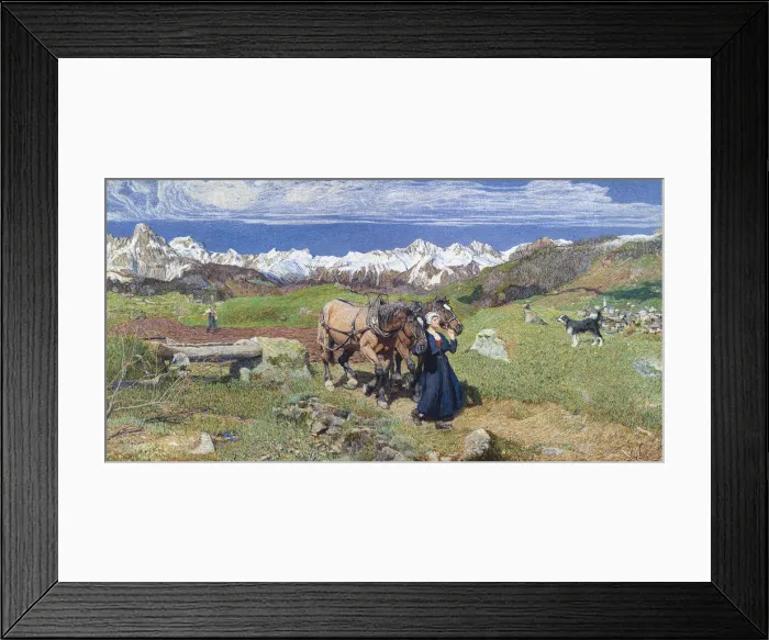 Framed Print : Springtime in the Alps (The Allegory of Spring), 1897 Framed Print : Springtime in the Alps (The Allegory of Spring), 1897
