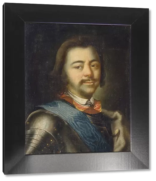 Portrait of Emperor Peter I the Great (1672-1725), Early 18th cen Artist: Nikitin, Ivan Nikitich (1680s-after 1742)
