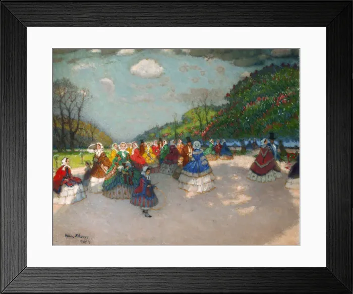 Framed Print : A Walk in the Spring Park. Artist: Nilus, Pyotr Alexandrovich (1869-1940) Framed Print : A Walk in the Spring Park. Artist: Nilus, Pyotr Alexandrovich (1869-1940)