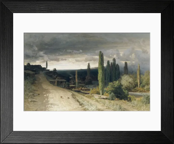 Framed Print : At Alushta, 1860. Artist: Orlovsky, Vladimir Donatovich (1842-1914) Framed Print : At Alushta, 1860. Artist: Orlovsky, Vladimir Donatovich (1842-1914)