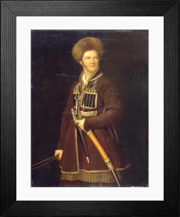 Framed Print : Self-portrait. Artist: Orlowski, Alexander Osipovich (1777-1832) Framed Print : Self-portrait. Artist: Orlowski, Alexander Osipovich (1777-1832)