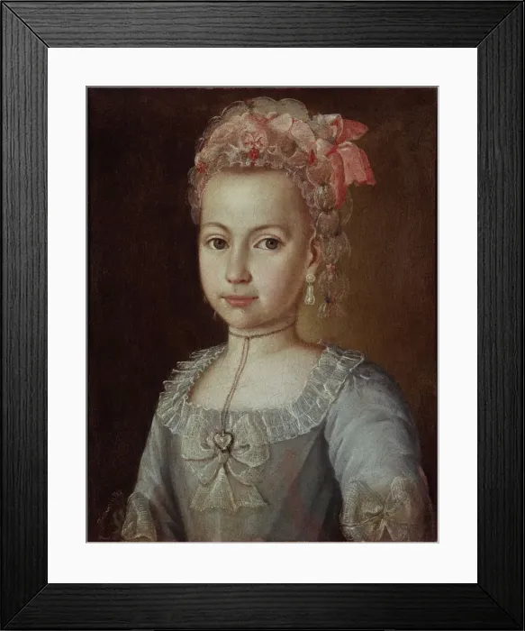 Framed Print : Portrait of Anna Lermontova, 1776. Artist: Ostrovsky, Grigory (active 1760-1780) Framed Print : Portrait of Anna Lermontova, 1776. Artist: Ostrovsky, Grigory (active 1760-1780)