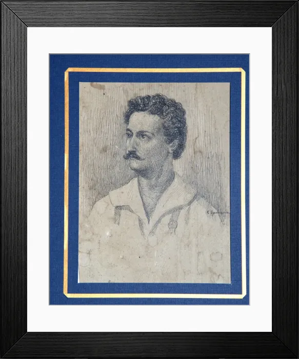 Framed Print : Portrait of the Decembrist Sergey Krivtsov (1802-1864). Artist: Oznobishin, Dmitri Petrovich (1804-1877) Framed Print : Portrait of the Decembrist Sergey Krivtsov (1802-1864). Artist: Oznobishin, Dmitri Petrovich (1804-1877)
