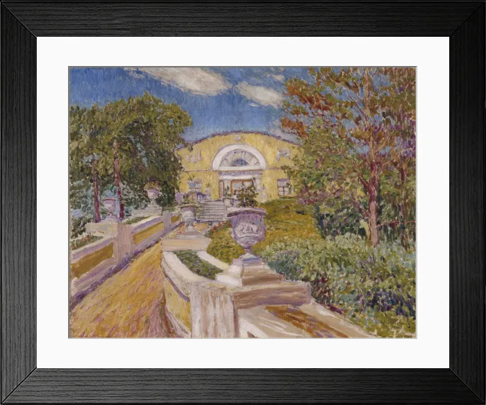 Framed Print : At the Naydenov Estate. Moscow, 1914. Artist: Perepletchikov, Vasili Vasilyevich (1863-1918) Framed Print : At the Naydenov Estate. Moscow, 1914. Artist: Perepletchikov, Vasili Vasilyevich (1863-1918)