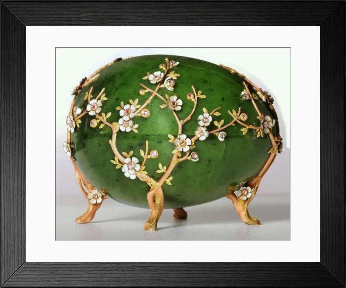 Framed Print : The Apple Blossom Egg, 1901. Artist: Pershin, Michail, (Faberge manufacture) (19th century) Framed Print : The Apple Blossom Egg, 1901. Artist: Pershin, Michail, (Faberge manufacture) (19th century)