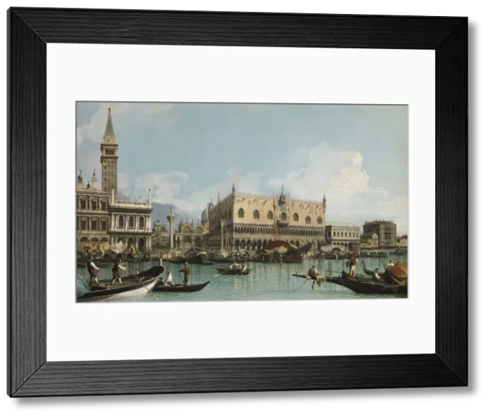 Framed Print : The pier near the Piazza San Marco in Venice, c. 1729 Framed Print : The pier near the Piazza San Marco in Venice, c. 1729