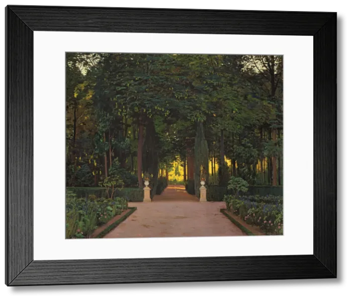 Framed Print : Gardens at Aranjuez, ca 1899 Framed Print : Gardens at Aranjuez, ca 1899