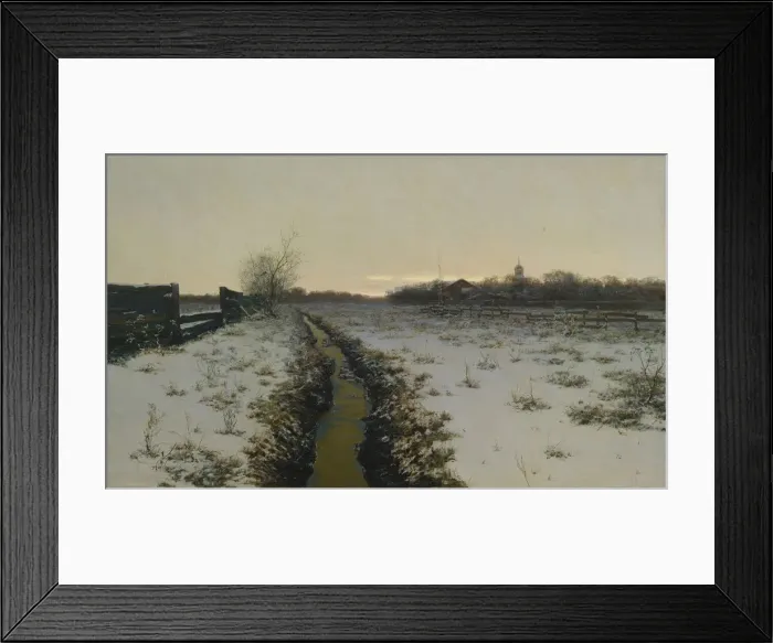 Framed Print : Winter evening, 1888. Artist: Pervukhin, Konstantin Konstantinovich (1863-1915) Framed Print : Winter evening, 1888. Artist: Pervukhin, Konstantin Konstantinovich (1863-1915)