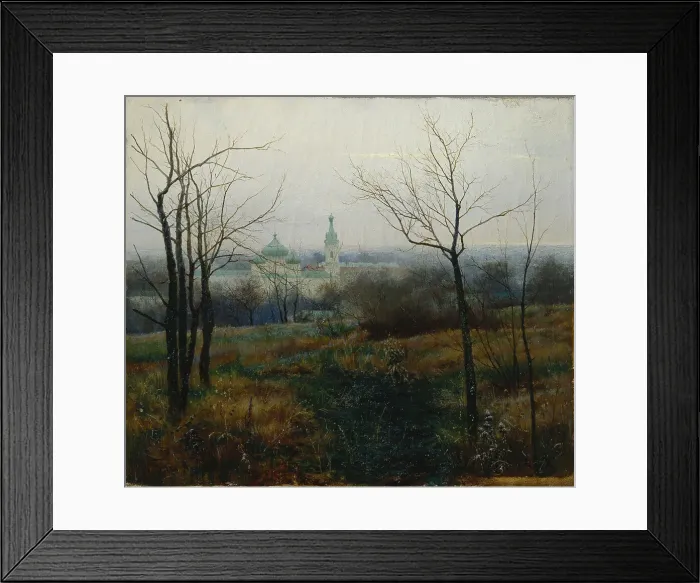 Framed Print : Autumn is Over, 1887. Artist: Pervukhin, Konstantin Konstantinovich (1863-1915)