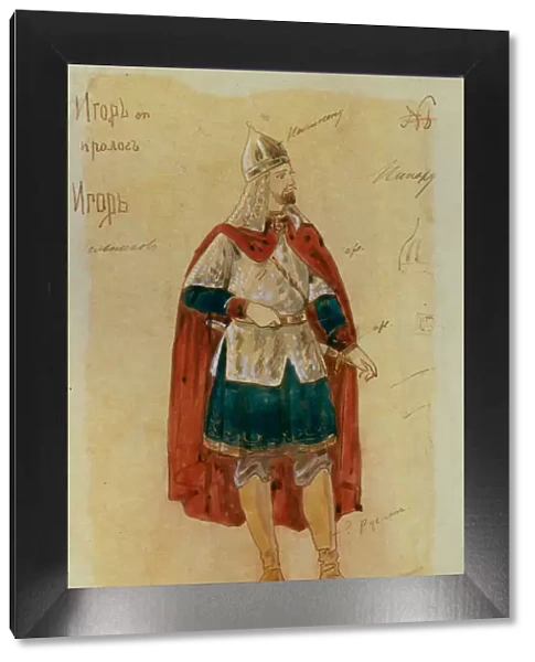 Costume design for the opera Prince Igor by A. Borodin, 1900s. Artist: Ponomarev, Evgeni Petrovich (1852-1906)
