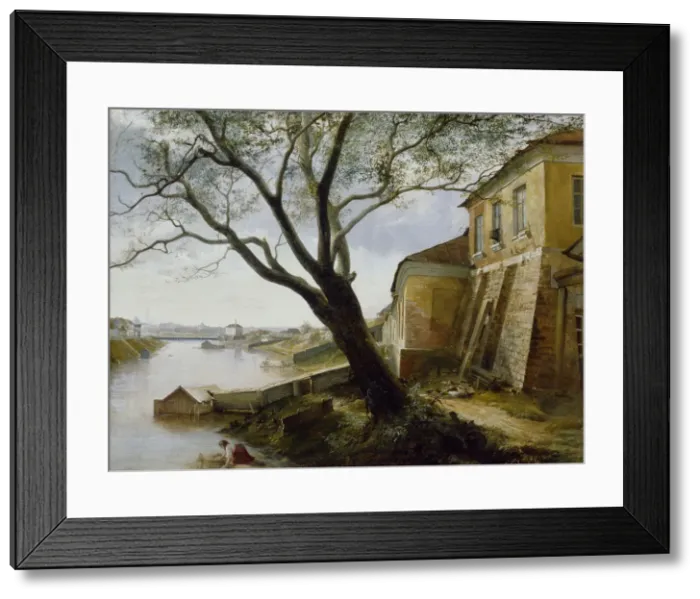 Framed Print : Over the Yauza River in Moscow, 1860. Artist: Popov, Alexander Pavlovich (1835-after 1889) Framed Print : Over the Yauza River in Moscow, 1860. Artist: Popov, Alexander Pavlovich (1835-after 1889)