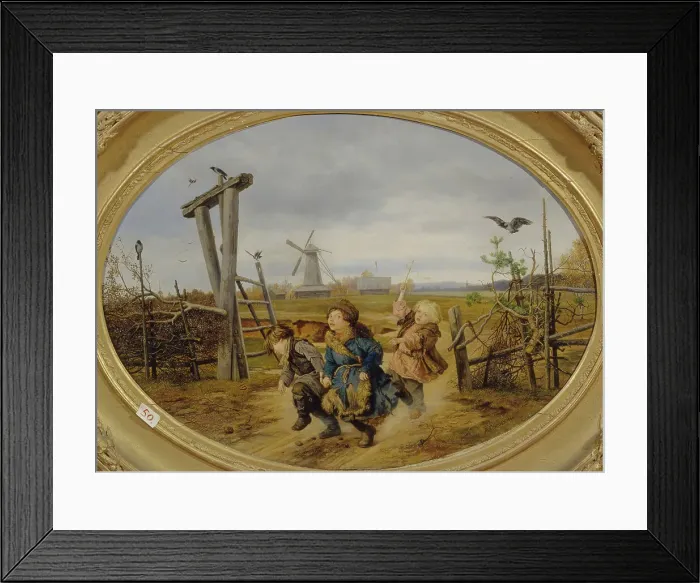 Framed Print : Troika, 1860. Artist: Popov, Andrei Andreyevich (1832-1896) Framed Print : Troika, 1860. Artist: Popov, Andrei Andreyevich (1832-1896)