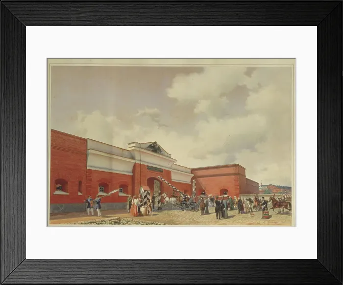 Framed Print : The Kronstadt Sea Fortress (The Saint Petersburg Gates), 1850. Artist: Premazzi, Ludwig (Luigi) (1814-1891) Framed Print : The Kronstadt Sea Fortress (The Saint Petersburg Gates), 1850. Artist: Premazzi, Ludwig (Luigi) (1814-1891)