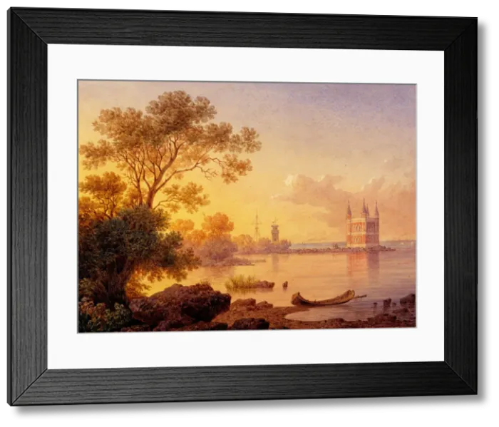 Framed Print : View on the Rose pavillion (Ozerki) in Peterhof. Artist: Premazzi, Ludwig (Luigi) (1814-1891) Framed Print : View on the Rose pavillion (Ozerki) in Peterhof. Artist: Premazzi, Ludwig (Luigi) (1814-1891)