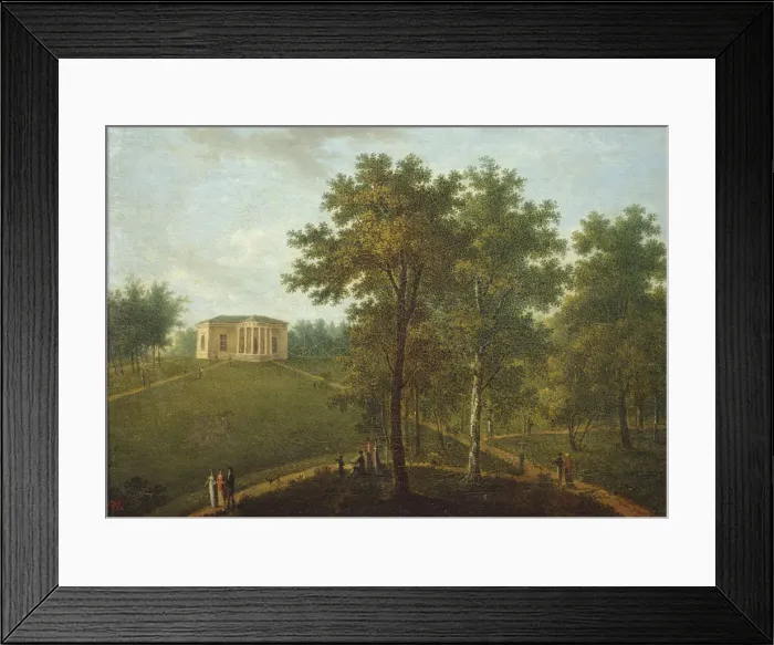 Framed Print : Temple of Truth. View in the Park of Kurakin Estate Nadezhdino, End 1790s. Artist: Prichetnikov, Vasily Petrovich (1767-1809) Framed Print : Temple of Truth. View in the Park of Kurakin Estate Nadezhdino, End 1790s. Artist: Prichetnikov, Vasily Petrovich (1767-1809)