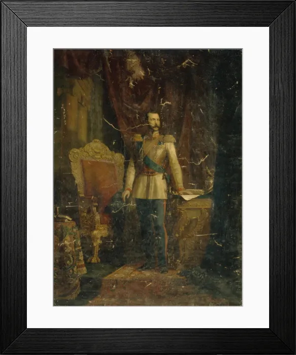 Framed Print : Portrait of Emperor Alexander II (1818-1881), 1862. Artist: Reichert, Fyodor Martynovich (?-1881) Framed Print : Portrait of Emperor Alexander II (1818-1881), 1862. Artist: Reichert, Fyodor Martynovich (?-1881)