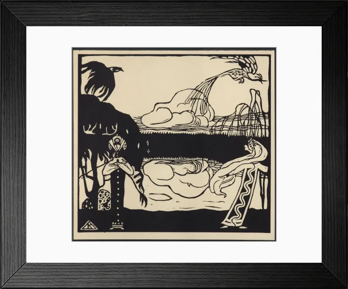 Framed Print : Two Birds (Zwei Vogel), 1907 Framed Print : Two Birds (Zwei Vogel), 1907
