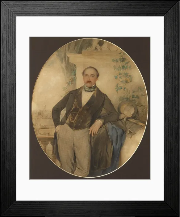 Framed Print : Portrait of Count Sergei Fyodorovich Golitsyn (1812-1849), 1847 Framed Print : Portrait of Count Sergei Fyodorovich Golitsyn (1812-1849), 1847