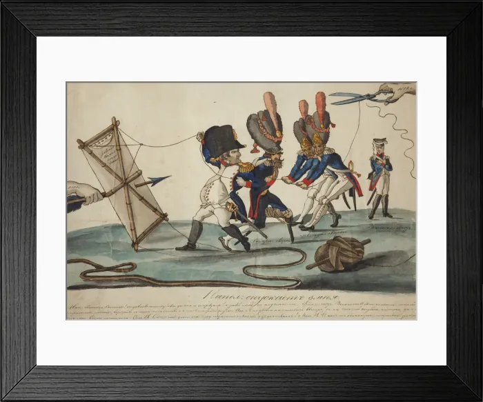 Framed Print : Napoleon Flying Kite, 1813 Framed Print : Napoleon Flying Kite, 1813