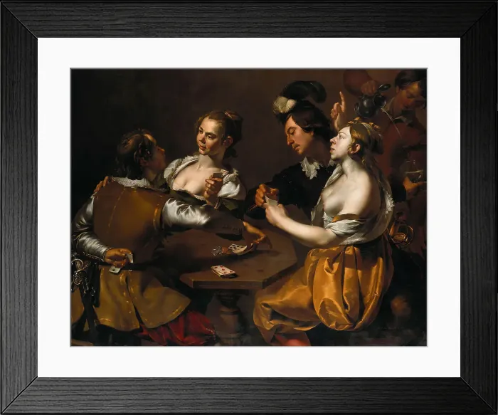Framed Print : The Cardsharps Framed Print : The Cardsharps