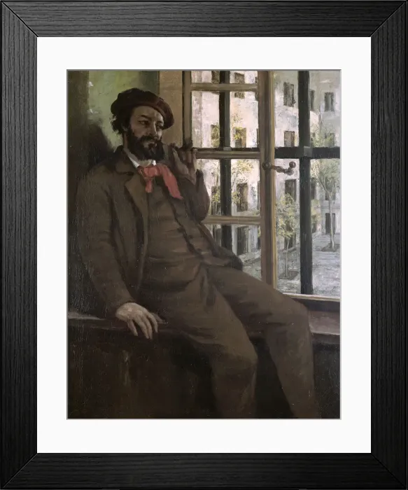 Framed Print : Self-Portrait at Sainte-Pelagie (Le prisonnier de Sainte-Pelagie), ca 1872 Framed Print : Self-Portrait at Sainte-Pelagie (Le prisonnier de Sainte-Pelagie), ca 1872