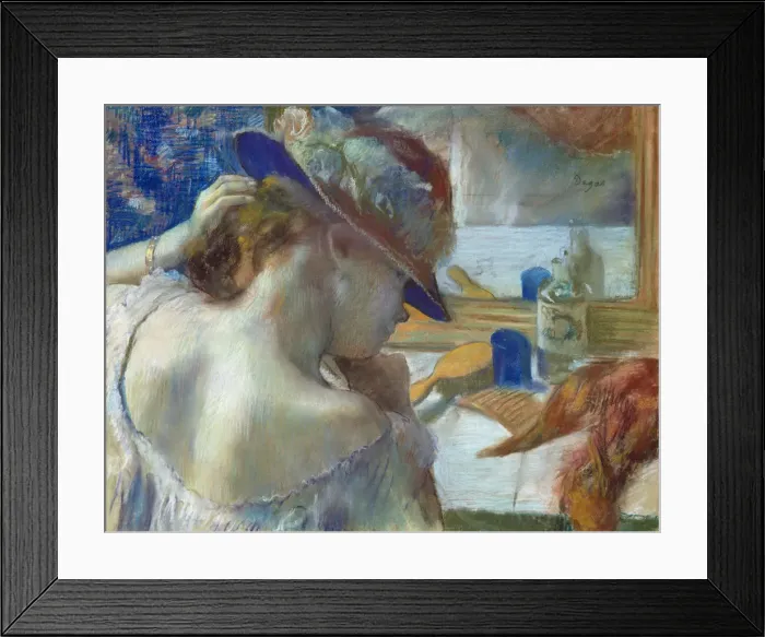 Framed Print : Before a Mirror, c. 1889 Framed Print : Before a Mirror, c. 1889