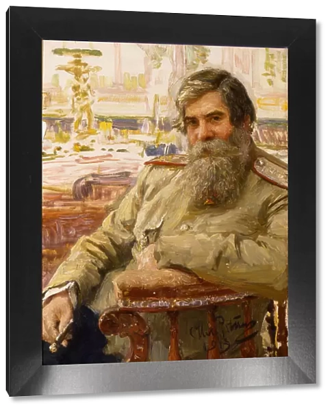 Portrait of the neurophysiologist and psychiatrist Vladimir Bekhterev (1857-1927), 1913. Artist: Repin, Ilya Yefimovich (1844-1930)