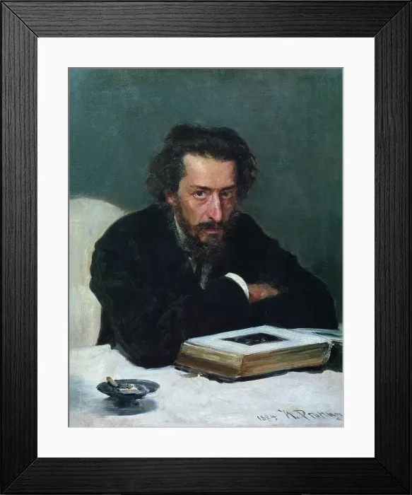 Framed Print : Portrait of composer Pavel Ivanovich Blaramberg, 1884. Artist: Repin, Ilya Yefimovich (1844-1930) Framed Print : Portrait of composer Pavel Ivanovich Blaramberg, 1884. Artist: Repin, Ilya Yefimovich (1844-1930)