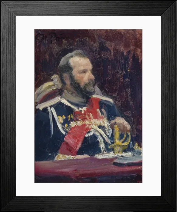 Framed Print : Portrait of General Alexei Nikolayevich Kuropatkin (1848-1925), c. 1901-1902. Artist: Repin, Ilya Yefimovich (1844-1930) Framed Print : Portrait of General Alexei Nikolayevich Kuropatkin (1848-1925), c. 1901-1902. Artist: Repin, Ilya Yefimovich (1844-1930)