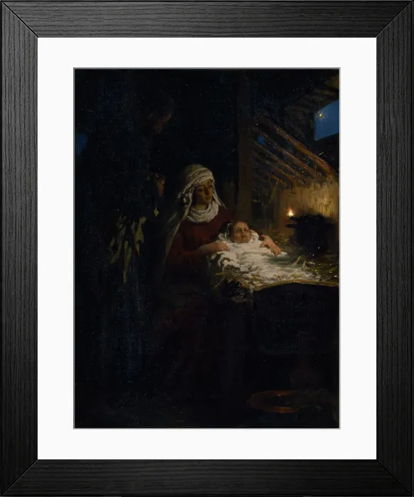 Framed Print : Nativity, 1890. Artist: Repin, Ilya Yefimovich (1844-1930) Framed Print : Nativity, 1890. Artist: Repin, Ilya Yefimovich (1844-1930)