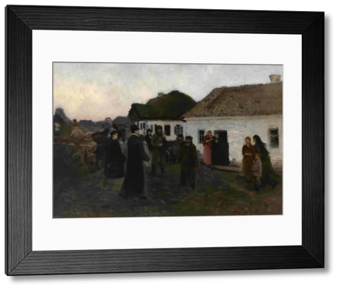 Framed Print : Returning Home, 1876-1877. Artist: Repin, Ilya Yefimovich (1844-1930) Framed Print : Returning Home, 1876-1877. Artist: Repin, Ilya Yefimovich (1844-1930)