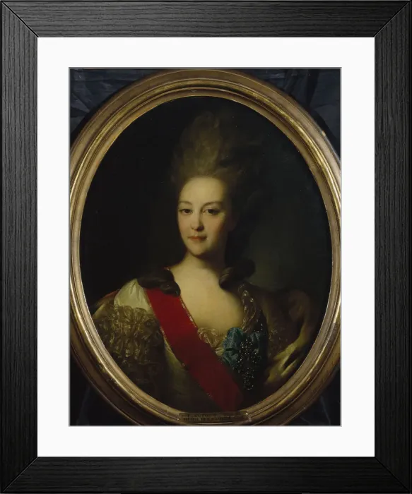Framed Print : Portrait of Countess Ekaterina Nikolayevna Orlova (1758-1781), c. 1779. Artist: Rokotov, Fyodor Stepanovich (1735-1808) Framed Print : Portrait of Countess Ekaterina Nikolayevna Orlova (1758-1781), c. 1779. Artist: Rokotov, Fyodor Stepanovich (1735-1808)
