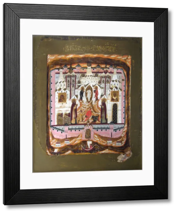 Framed Print : Saints Zosima and Savvatiy of Solovki, Early 17th cen Artist: Russian icon Framed Print : Saints Zosima and Savvatiy of Solovki, Early 17th cen Artist: Russian icon