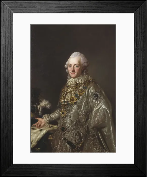 Framed Print : Portrait of King Charles XIII of Sweden (1748-1818) Framed Print : Portrait of King Charles XIII of Sweden (1748-1818)