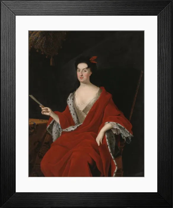 Framed Print : Portrait of Catherine Opalinska (1680-1747), Queen of Poland Framed Print : Portrait of Catherine Opalinska (1680-1747), Queen of Poland