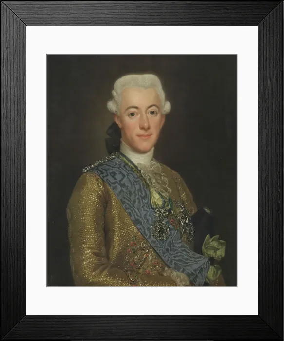 Framed Print : Portrait of King Gustav III of Sweden (1746-1792), 1775 Framed Print : Portrait of King Gustav III of Sweden (1746-1792), 1775