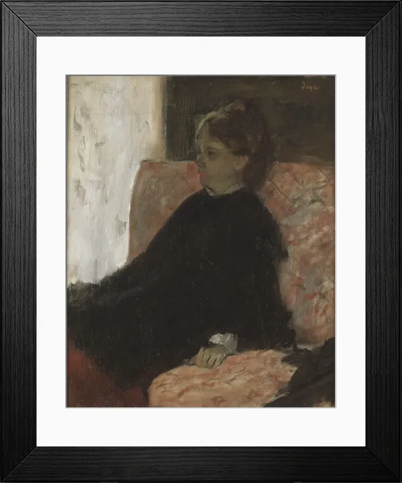 Framed Print : Lady in Black Framed Print : Lady in Black
