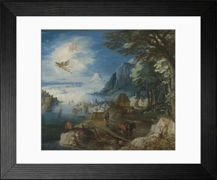 Framed Print : Landscape with the Fall of Icarus Framed Print : Landscape with the Fall of Icarus