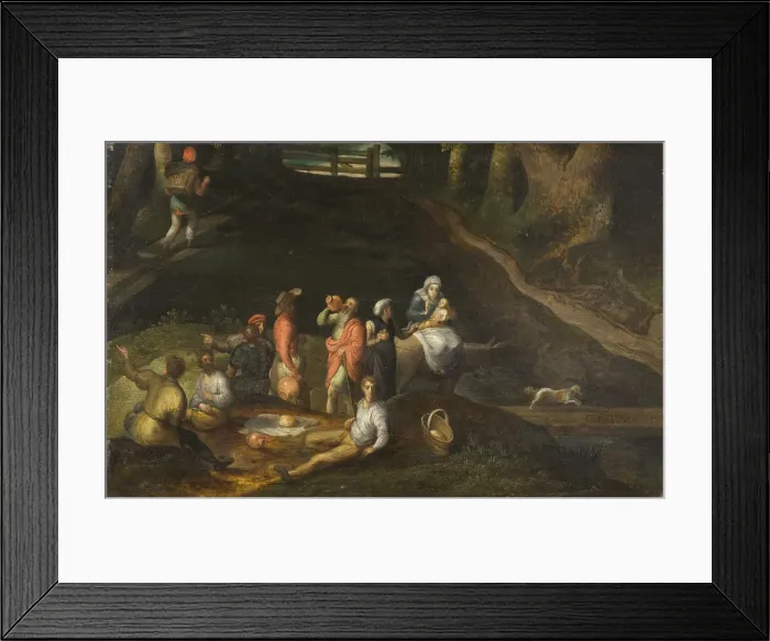 Framed Print : Landscape with the Holy Family, 1573 Framed Print : Landscape with the Holy Family, 1573