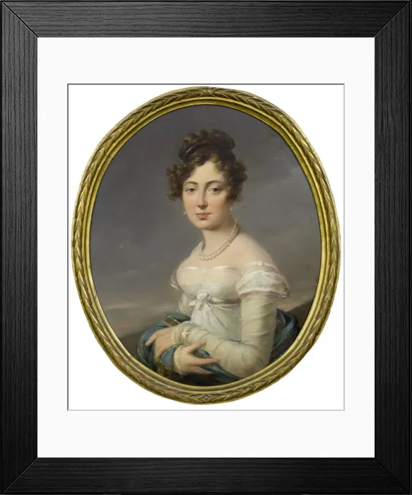 Framed Print : Portrait of Countess Maria Antonovna Ushakova, nee Tarbeeva (1802-1870), End of 1820s-Early 1830s Framed Print : Portrait of Countess Maria Antonovna Ushakova, nee Tarbeeva (1802-1870), End of 1820s-Early 1830s